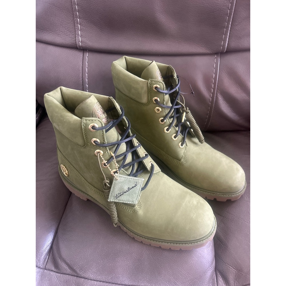 Timberland 6" CHAMPS DJ Khaled 'Secure the Bag' US Men's Size 11.5M Pesto Green